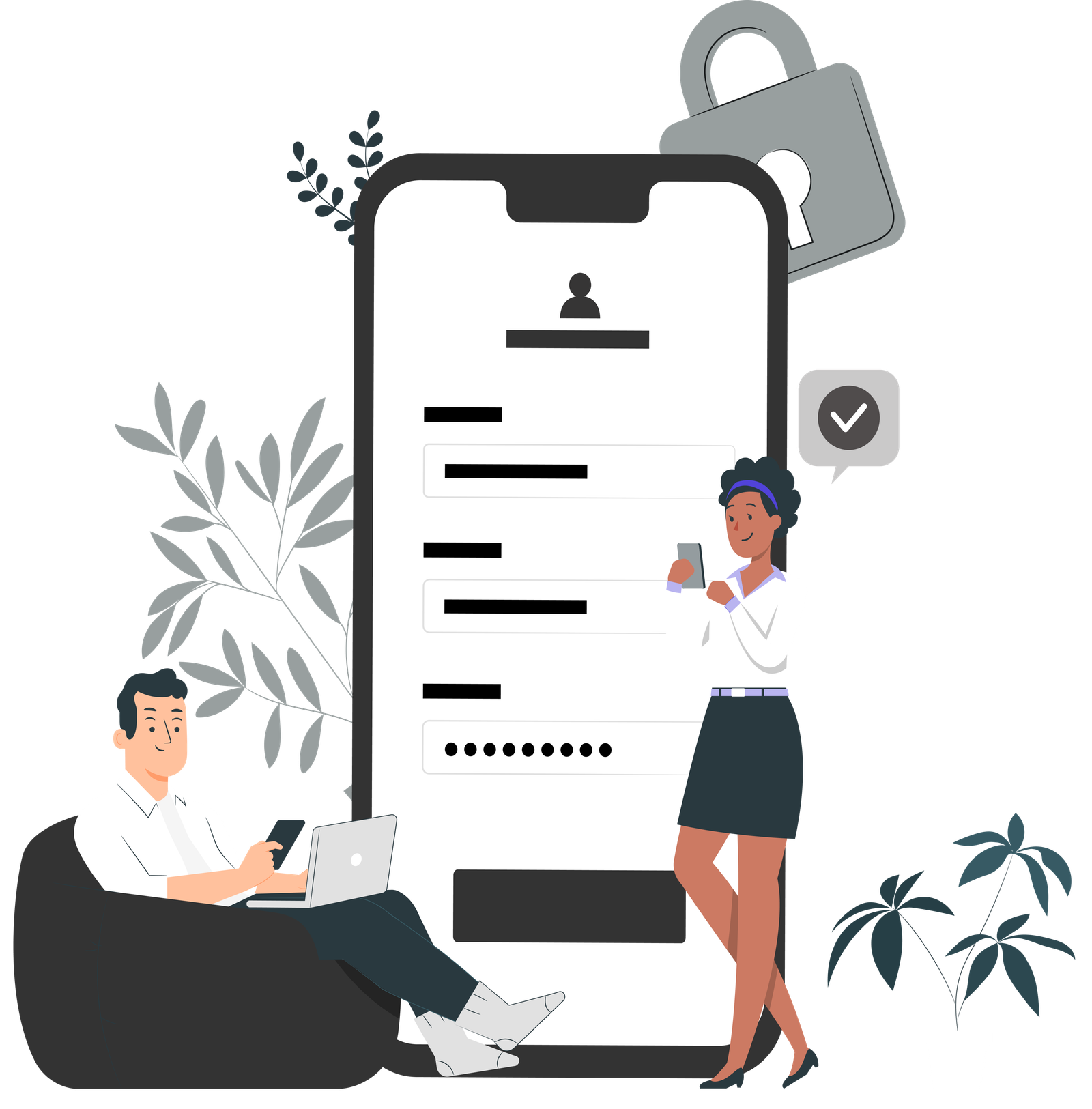 Create account illustration